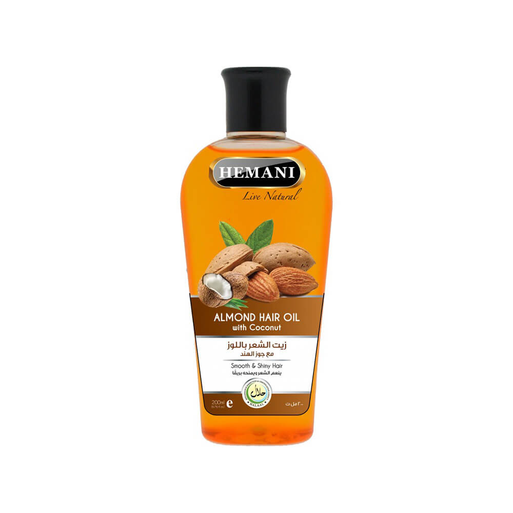 Hemani Almond Oil for Hair with Coconut 200ml